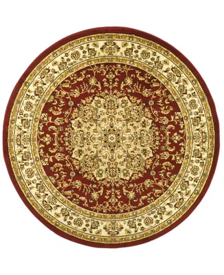 Safavieh Lyndhurst LNH222 Red and Ivory 5'3" x 5'3" Round Area Rug