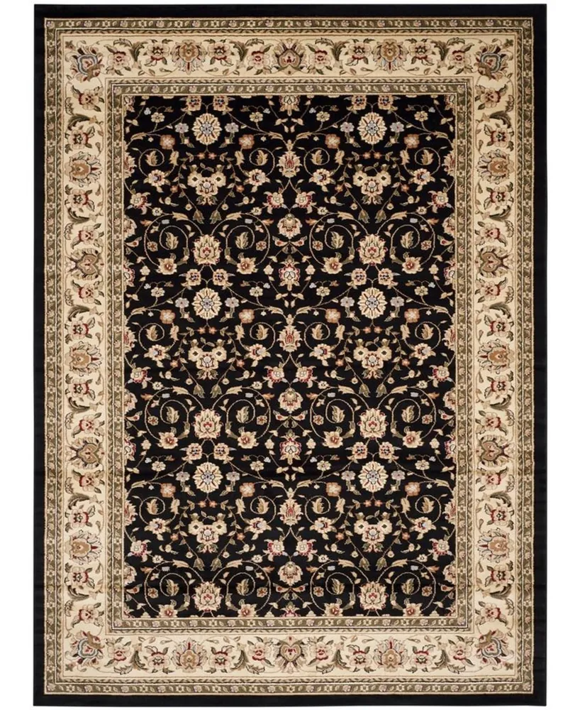 Safavieh Lyndhurst LNH316 Black and Ivory 8' x 11' Area Rug