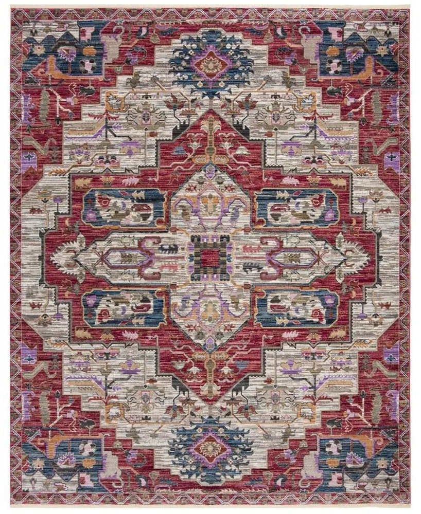 Safavieh Nirvana NVA132 Creme and Red 8' x 10' Area Rug