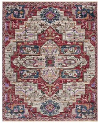 Safavieh Nirvana NVA132 Creme and Red 8' x 10' Area Rug