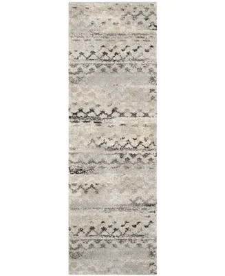 Safavieh Retro RET2136 Cream and Grey 2'3" x 7' Runner Area Rug