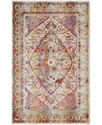 Safavieh Baldwin BDN189 Ivory and Fuchsia 3'3" x 5' Area Rug