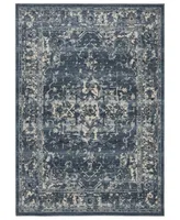 Safavieh Charleston CHL411 Navy and Creme 5'3" x 7'6" Area Rug