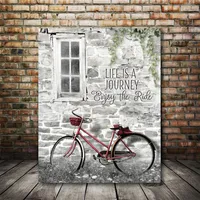 Courtside Market Ready for a Bike Ride Gallery-Wrapped Canvas Wall Art - 16" x 20"