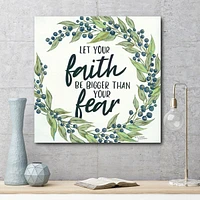 Courtside Market Faith Gallery-Wrapped Canvas Wall Art - 20" x 20"