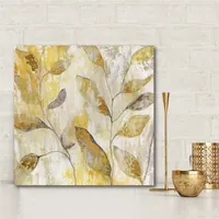 Courtside Market Golden Vine Gallery-Wrapped Canvas Wall Art - 16" x 16"