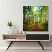 Courtside Market Sunday Morning Walk Gallery-Wrapped Canvas Wall Art - 16" x 16"