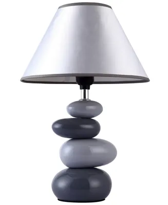 Simple Designs Shades of Ceramic Stone Table Lamp