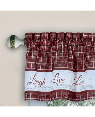 Achim Live Love Laugh Window Valance, 58" x 14"
