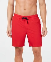 Club Room Men's Quick-Dry Performance Solid 7" Swim Trunks, Created for Macy's