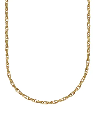 Double Rolo Link 18" Chain Necklace (1.9mm) in 18k Gold