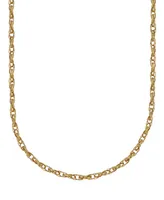 Double Rolo Link 18" Chain Necklace (1.9mm) in 18k Gold