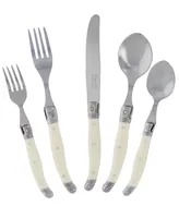 French Home 20-Piece French WoodGrain Flatware Set, Service for 4