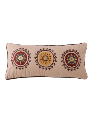 Greenland Home Fashions Andorra Decorative Pillow, 10" x 22"