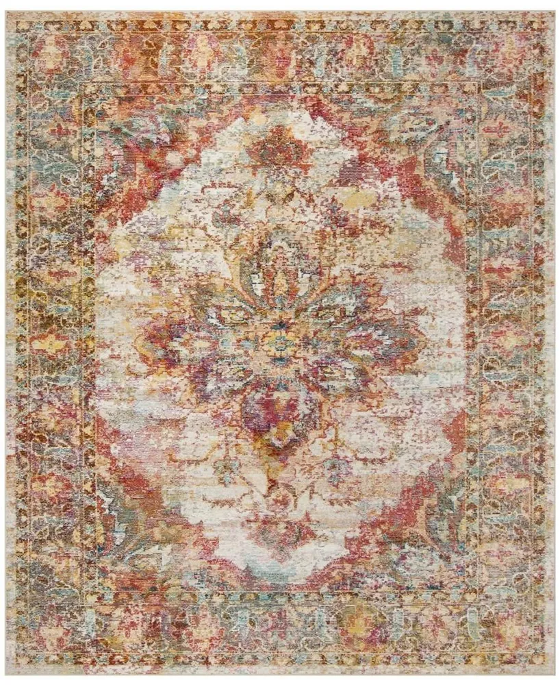 Safavieh Crystal CRS508 Cream and Rose 9' x 12' Area Rug