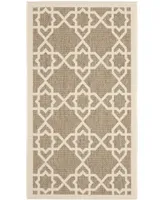 Safavieh Courtyard CY6032 and Beige 2'7" x 5' Outdoor Area Rug