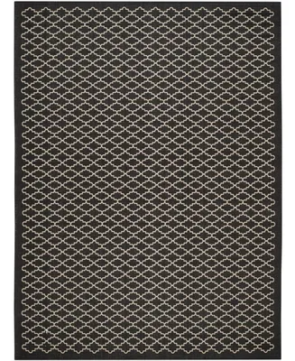 Safavieh Courtyard CY6919 Black and Beige 9' x 12' Outdoor Area Rug