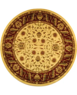 Safavieh Lyndhurst LNH215 Ivory and Red 5'3" x 5'3" Round Area Rug