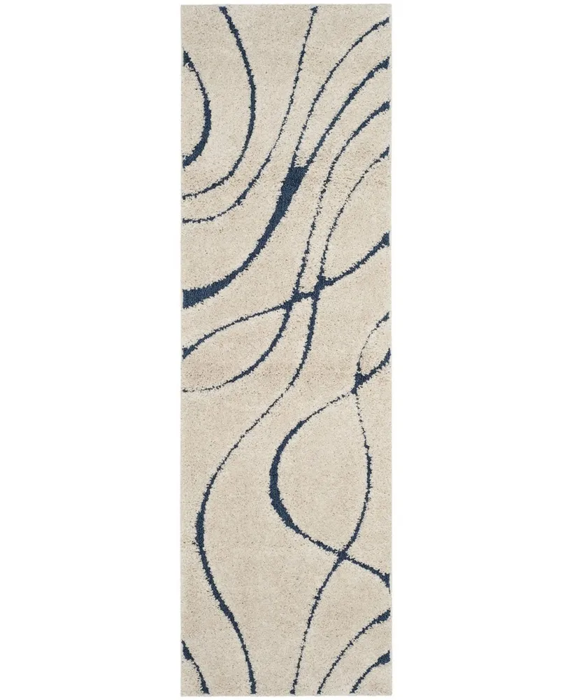 Safavieh Florida Shag SG471 2'3" x 7' Runner Area Rug