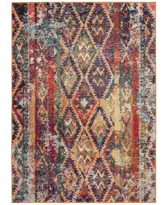 Safavieh Monaco MNC264 Purple and Orange 5'1" x 7'7" Area Rug