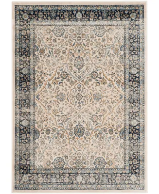 Safavieh Persian Garden Vintage PGV606 Ivory and Navy 5'1" X 7'7" Area Rug