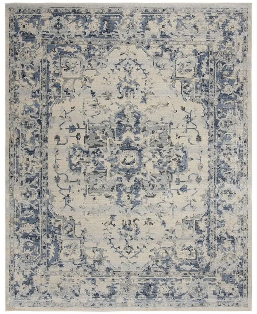 Safavieh Charleston CHL411 Ivory and Navy 9' x 12' Area Rug