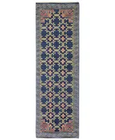 Carah Crh-106 Navy 2'6" x 8' Runner Area Rug