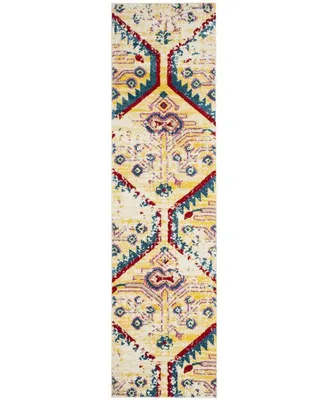 Safavieh Watercolor WTC698 Light Yellow and Blue 2'2" x 8' Runner Area Rug