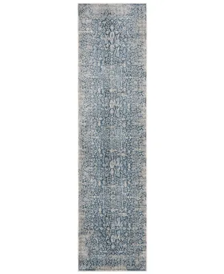 Safavieh Vintage Persian VTP484 Blue and Ivory 2'2" x 12' Runner Area Rug