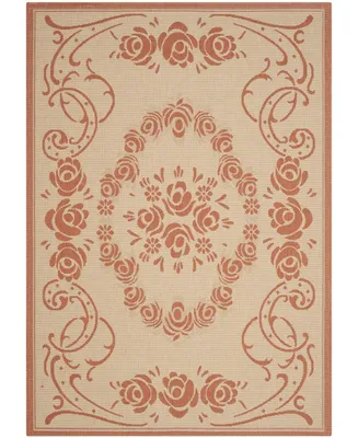 Safavieh Courtyard CY1893 Natural and Terra 4' x 5'7" Outdoor Area Rug