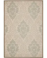 Safavieh Courtyard CY7133 Beige and Dark Beige 6'7" x 9'6" Sisal Weave Outdoor Area Rug