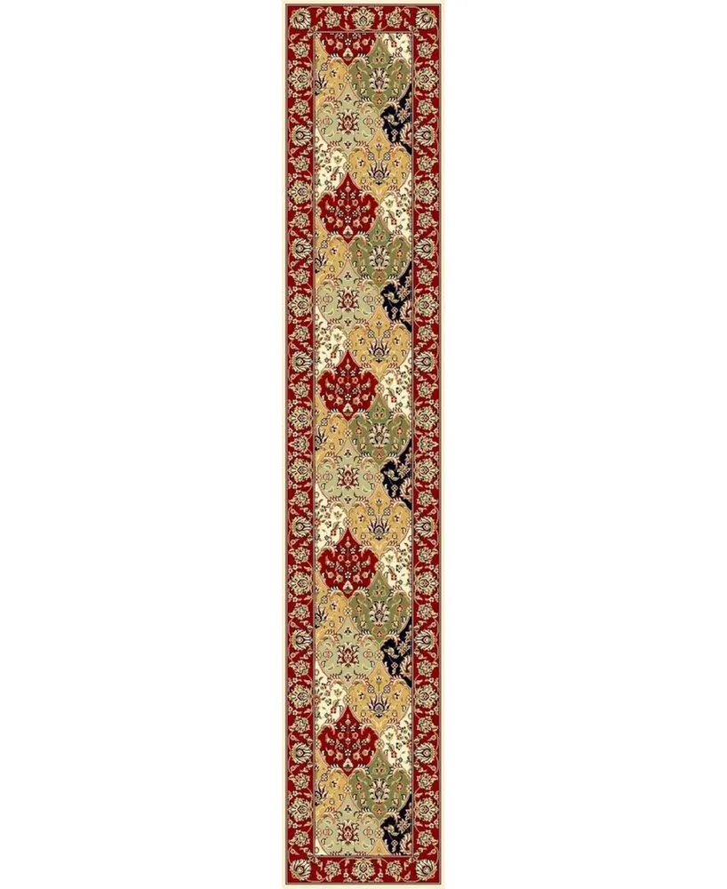 Safavieh Lyndhurst LNH320 Multi and Red 2'3" x 16' Runner Area Rug