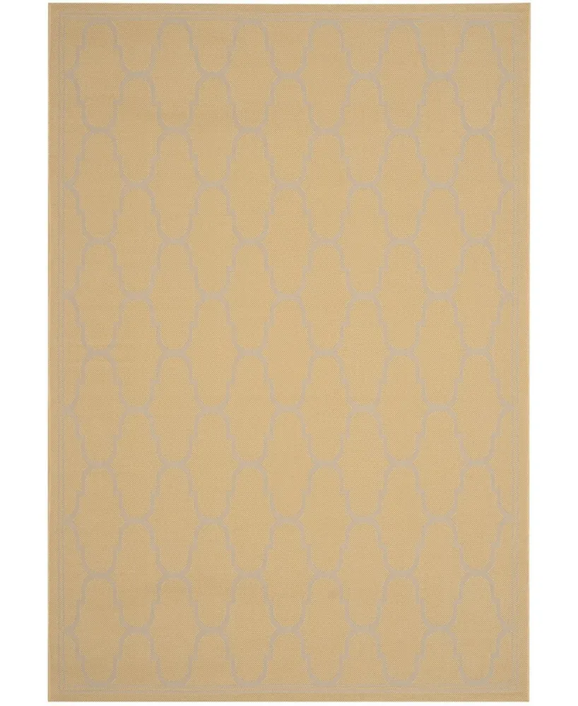 Safavieh Courtyard CY6016 Yellow and Beige 9' x 12'6" Sisal Weave Outdoor Area Rug