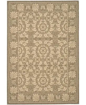 Safavieh Courtyard CY5146 Coffee and Sand 2'7" x 5' Outdoor Area Rug