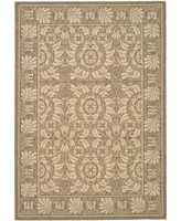 Safavieh Courtyard CY5146 Coffee and Sand 2'7" x 5' Outdoor Area Rug