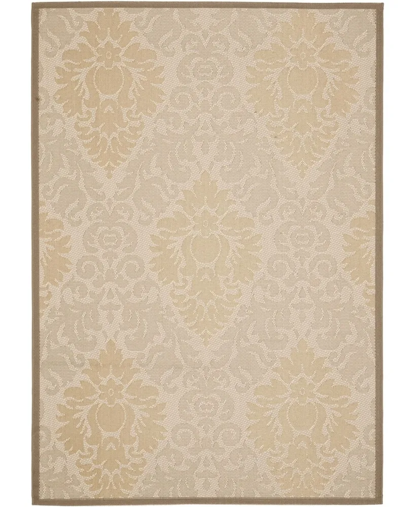 Safavieh Courtyard CY7133 Beige and Dark Beige 2'7" x 5' Outdoor Area Rug