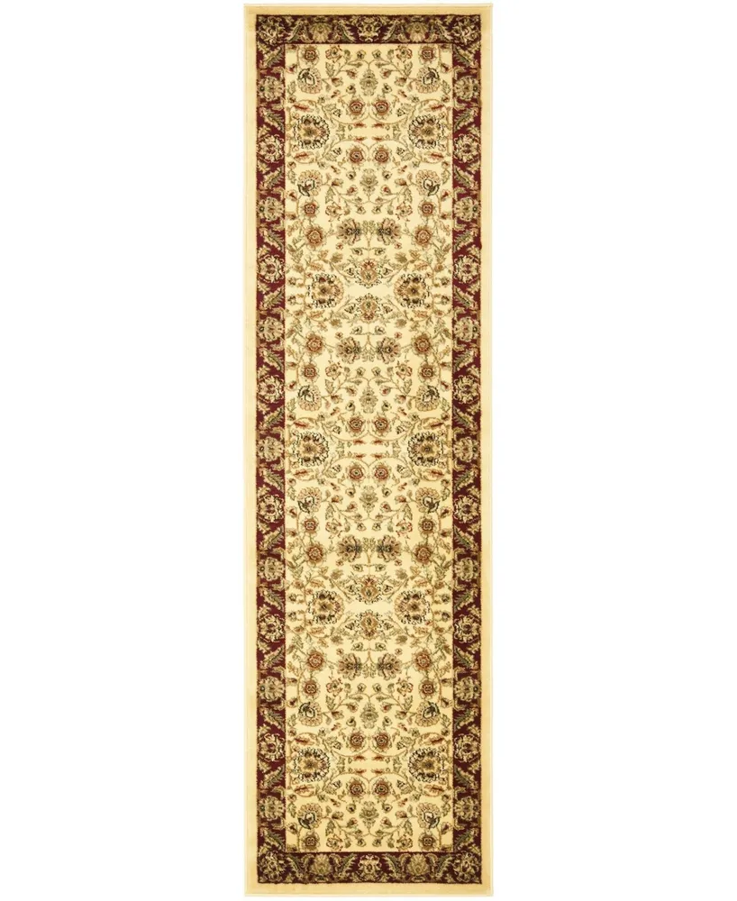 Safavieh Lyndhurst LNH215 Ivory and Red 2'3" x 20' Runner Area Rug