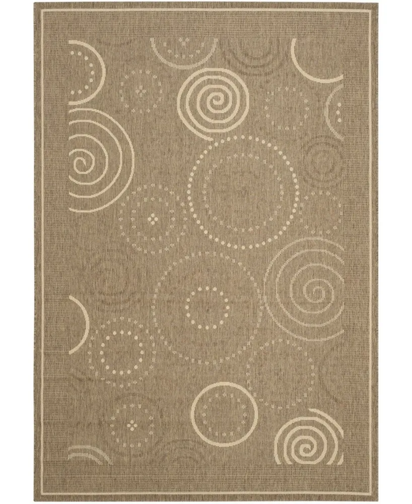 Safavieh Courtyard CY1906 Brown and Natural 2'3" x 10' Runner Outdoor Area Rug