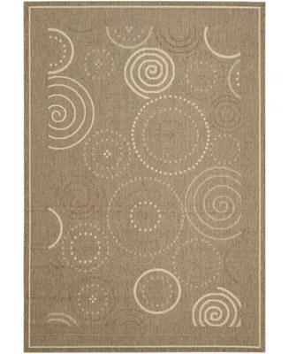 Safavieh Courtyard CY1906 Brown and Natural 2'3" x 10' Runner Outdoor Area Rug