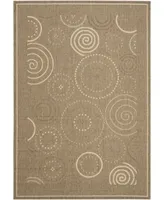 Safavieh Courtyard CY1906 Brown and Natural 2'3" x 10' Runner Outdoor Area Rug