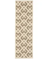 Safavieh Courtyard CY6915 and Bone 2'4" x 12' Runner Outdoor Area Rug