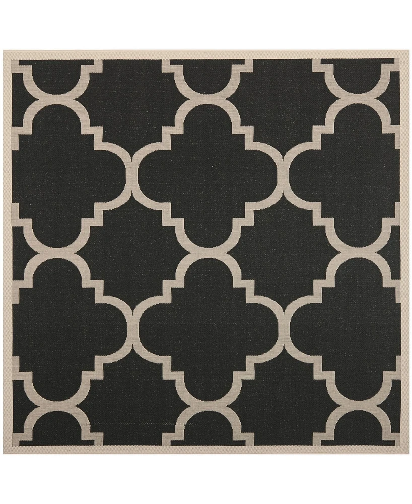 Safavieh Courtyard CY6243 and Beige 5'3" x 5'3" Sisal Weave Square Outdoor Area Rug