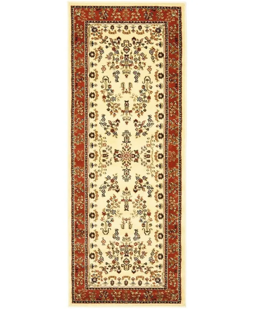 Safavieh Lyndhurst LNH331 Ivory and Rust 2'3" x 8' Runner Area Rug