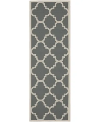 Safavieh Courtyard CY6243 Grey and Beige 2'3" x 9' Sisal Weave Runner Outdoor Area Rug