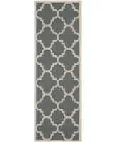 Safavieh Courtyard CY6243 Grey and Beige 2'3" x 9' Sisal Weave Runner Outdoor Area Rug