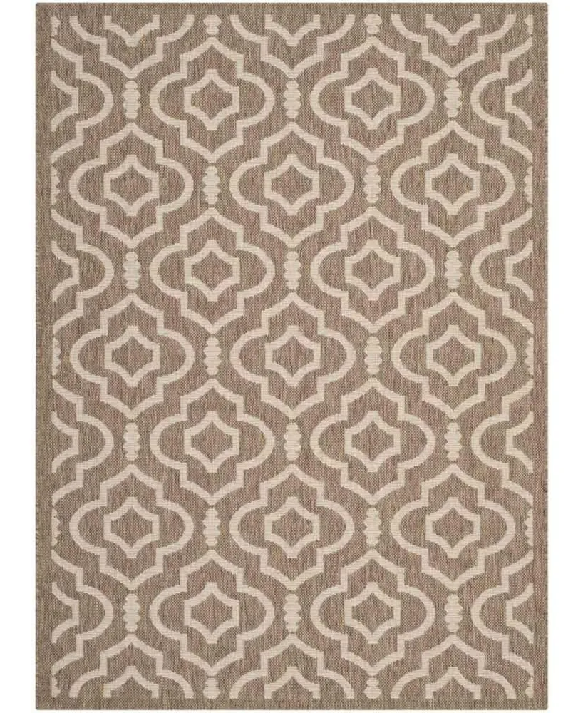 Safavieh Courtyard CY6926 and Bone 5'3" x 7'7" Sisal Weave Outdoor Area Rug