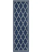 Safavieh Amherst AMT414 Navy and Beige 2'3" x 11' Runner Area Rug