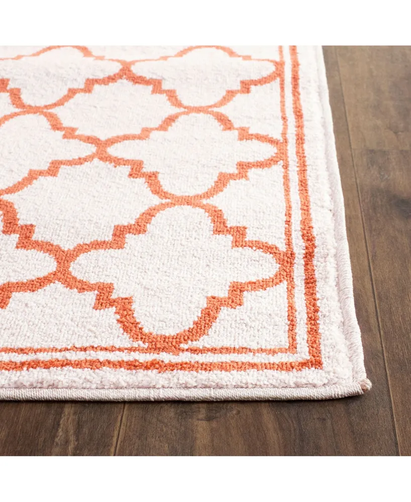 Safavieh Amherst AMT422 Beige and Orange 2'3" x 11' Runner Area Rug