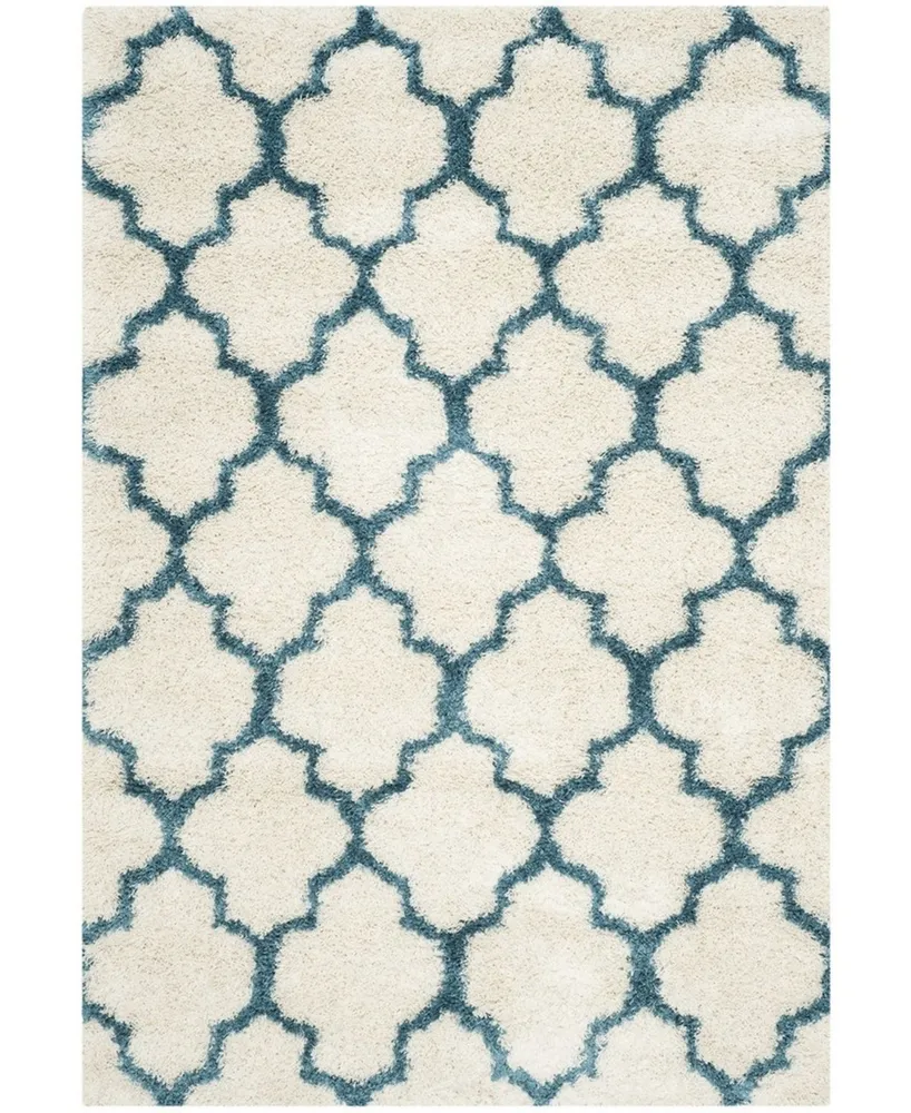 Safavieh Shag Kids SGK569 Ivory and Blue 5' x 8' Area Rug