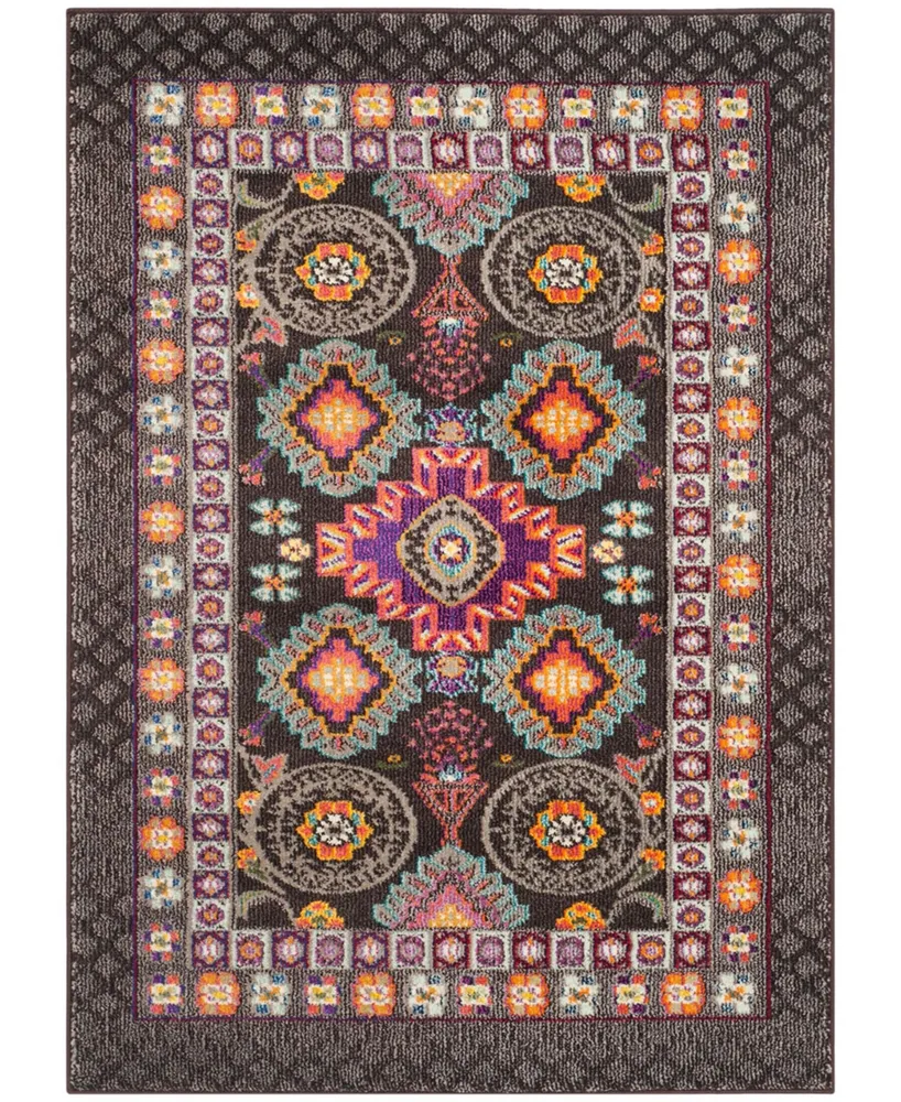 Safavieh Monaco MNC240 Brown and Multi 3' x 5' Area Rug